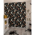 thumbnail image 4 of BOO Halloween Pumpkin Ghost Black Shower Curtain Set ，Waterproof Fabric Shower Curtains Shower Curtains for Bathroom,Bathroom Decor 72"x84", 4 of 6