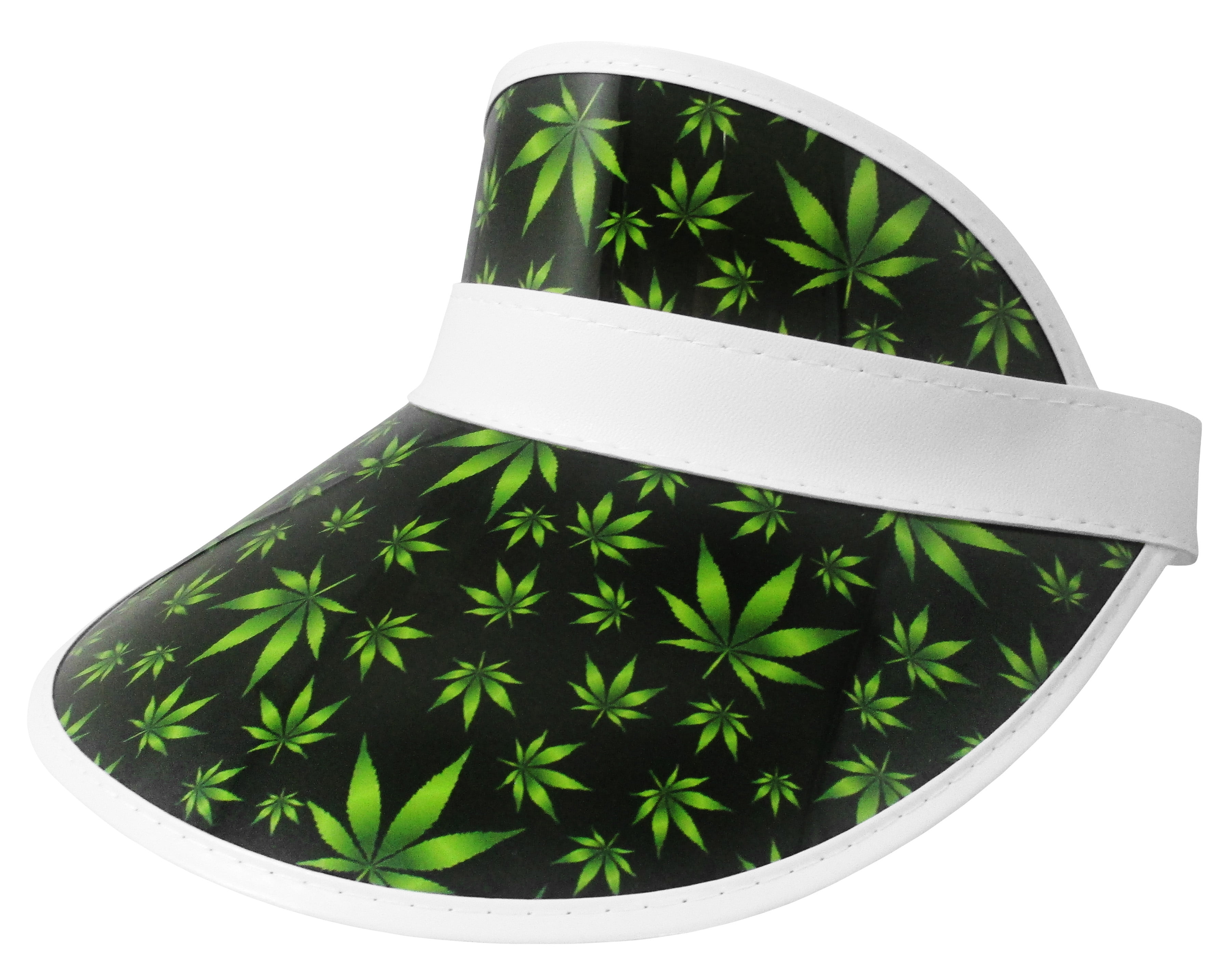 Marijuana Weed Leaf Mens Elastic Fit CapFashionable Sunscreen Travel Cap 