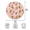 thumbnail image 3 of 15.4" Round Placemat Set of 6 Polyester Fabric Place Mats Non-Slip Dining Kitchen Table Mats for Kitchen Party Decor Snowflake Racket Pattern, 3 of 5