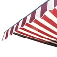 thumbnail image 3 of ALEKO Parasol Motorisé Demi-Cassette Auvent Patio Rétractable 12x10 ft Multi-Rayures Couleur Rouge, 3 of 10