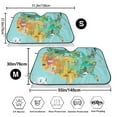 thumbnail image 3 of Haiem USA Tourist Map Car Windshield Sun Shade - Blocks UV Rays Sun Visor Protector, Sunshade to Keep Your Vehicle Cool, Universal Fit SUV Van Sedan-Small, 3 of 7