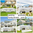 thumbnail image 2 of UBesGoo Canopy Party Wedding Tent Outdoor Canopy with 8 Sidewalls Canopy 10' x 30', 2 of 10