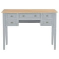 thumbnail image 2 of vidaXL Writing Desk Grey 109.5x45x77.5 cm Wood, 2 of 5