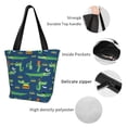 thumbnail image 3 of Lsque Little Pirate Crocodile Pattern Beach Tote,Shoulder Handbag,Spacious Tote Bag,Lightweight Travel Bag,Versatile Shopping Bag, 3 of 6