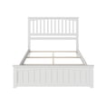 thumbnail image 3 of Mission Queen Wood Foundation Bed with Matching Footboard in White, 3 of 10