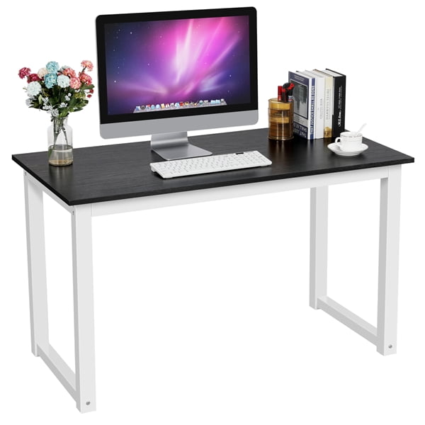 Home Office Computer Desk With, Long Computer Desk Wood