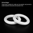 thumbnail image 4 of 3.8 Inch Foam Wreath Forms Round Craft Rings for DIY Art Crafts Pack of 3, 4 of 6