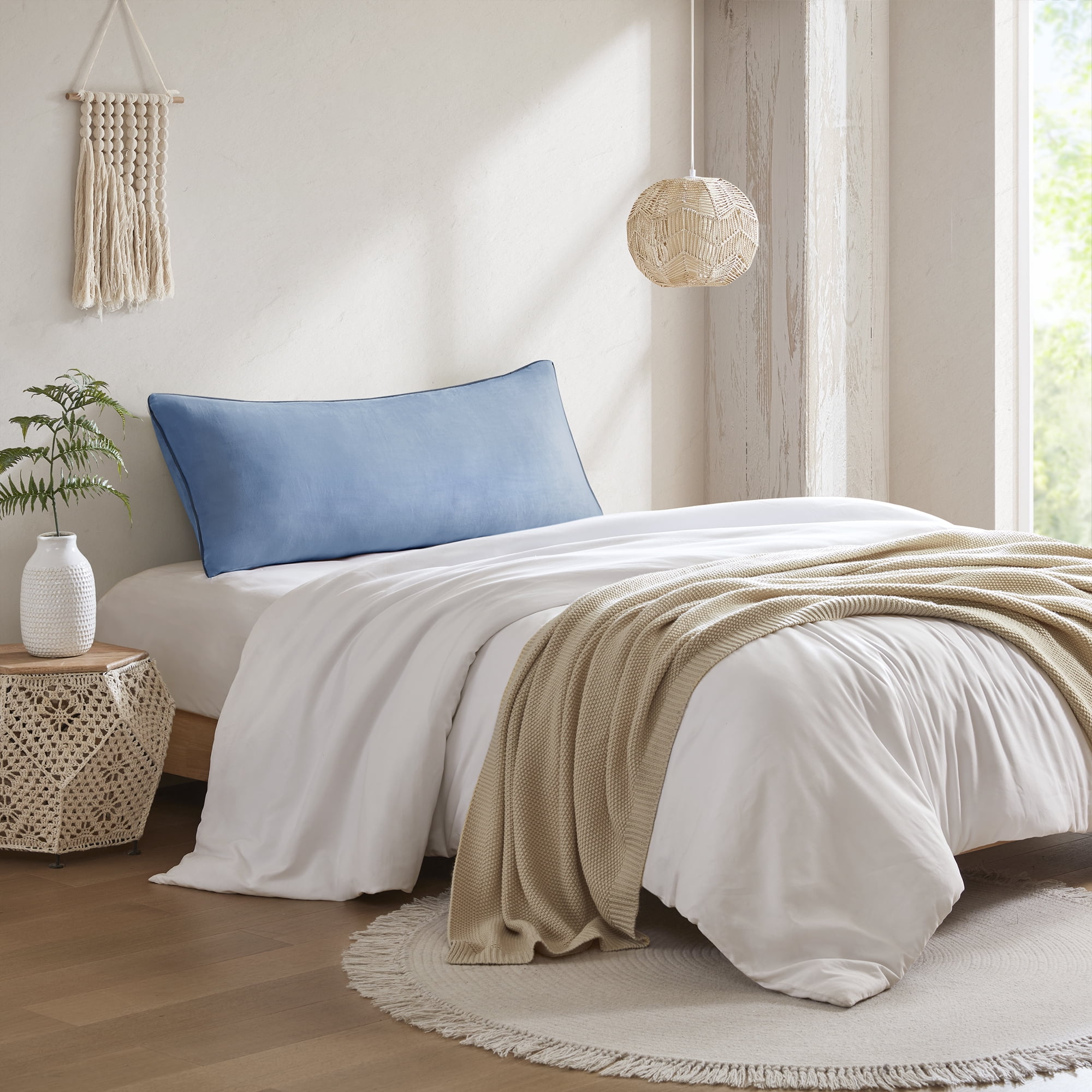 Mainstays Body Pillowcase – Cozy Plush – Light Blue – 20"x52" – 1 Pack