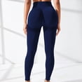 thumbnail image 4 of UngA Anti Cellulite Leggings High Waisted Leggings for Women Tummy Control Soft Yoga Pants Womens Gym Running Workout Leggings for Women Blue,L, 4 of 7