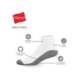 thumbnail image 4 of Hanes Ankle Socks 6-Pack Mens Max Cushion Cool ComfortBlend FreshIQ Max Cushion, 4 of 6