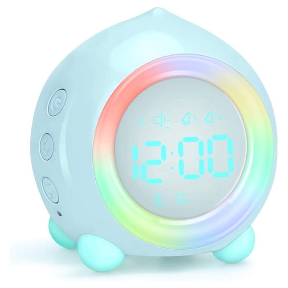 BEMS-Reloj despertador digital, reloj de cabecera LED Reloj despertador dual con