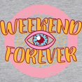 thumbnail image 3 of CafePress - Retro 80S Weekend Forever Long Sleeve T Shirt - Womens Baseball Tee, 3 of 4