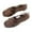 Brown, variant on NOKIO Ladies Ankle Shoes Summer Outerwear Women's Sandals Solid Color Low Heeled Casual Women's Shoes Hollow Flat Beach Sandals