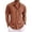 Brown, variant on GrmtClth Men's Shirts Vacation Linen Top Fashion Short-Sleeved Tee Trendy Button Down Outfit Collared Army Green 3XL