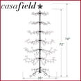 thumbnail image 7 of Ornament Display Christmas Tree with Stand - Wrought Iron Ornament Holder, 6' Black, 7 of 7