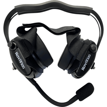 NAVATLAS NB202BK Headset - Behind-the-Head - Stereo/VOX - Black