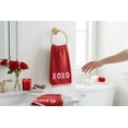 thumbnail image 5 of Serafina Home Valentine Hand Guest Towels, XOXO Embroidered, 2 Piece Set, 16 x 25 inches, 100% Cotton, Red, White and Pink, 5 of 7