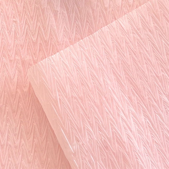 Nvzi gifts, flowers, gift box packaging paper, V-shaped pleated paper lining with flower packaging paper (light pink)