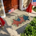 thumbnail image 4 of Bfogop 4th of July Door Mat America Flag Stars Stripe Patriotic Independence Day Entrance Rug Memorial Day Farmhouse Home Kitchen Doormats Floor Mat for Indoor Outdoor 16 x 24 Inch, 4 of 6