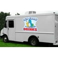 thumbnail image 3 of SignMission 8 in. Ice Cold Drinks 2 Concession Decal Sign - Cart Trailer Stand Sticker Equipment, 3 of 3