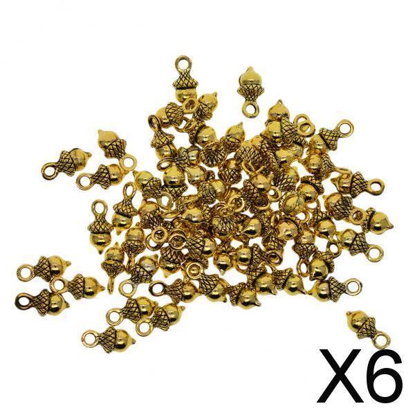 Colgantes de Bellota Soledad 6 Piezas Joyería para Hacer Pulseras Collares Decoración de Ropa