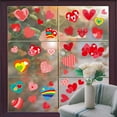 thumbnail image 4 of ABODELINE 194 Pcs Valentine's Day Window Clings PVC Stickers 8 Sheets Heart-Shape Window Glass Decal for Valentine's Party Decorations, 4 of 6