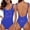 Blue, variant on One Piece Swimsuit Women,Bikini Set Letter Print Design Sleeveless Backless Style Bathing Suit Soft Fabric Comfort Fit Swimwear for Beach Pool Swimming,Popular Swimsuits,Red,M