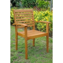 International Caravan Royal Tahiti Oslo Chair in Balau Stain(Set of 2)