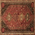 thumbnail image 1 of Ahgly Company Indoor Square Persian Brown Traditional Area Rugs, 7' Square, 1 of 4