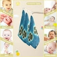 thumbnail image 3 of Funny Animal Footprint Baby Muslin Washcloths Soft Absorbent Face Towel,Dog Island Paw Burp Cloths Cotton Bath Wipes 5 Pack Infant Wash Cloth for Newborn Boys Girls 12x12 inches, 3 of 7