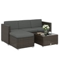 thumbnail image 1 of Outsunny Wicker Patio Furniture w/ Padded Cushions, Corner Sofa Sets, 1 of 10