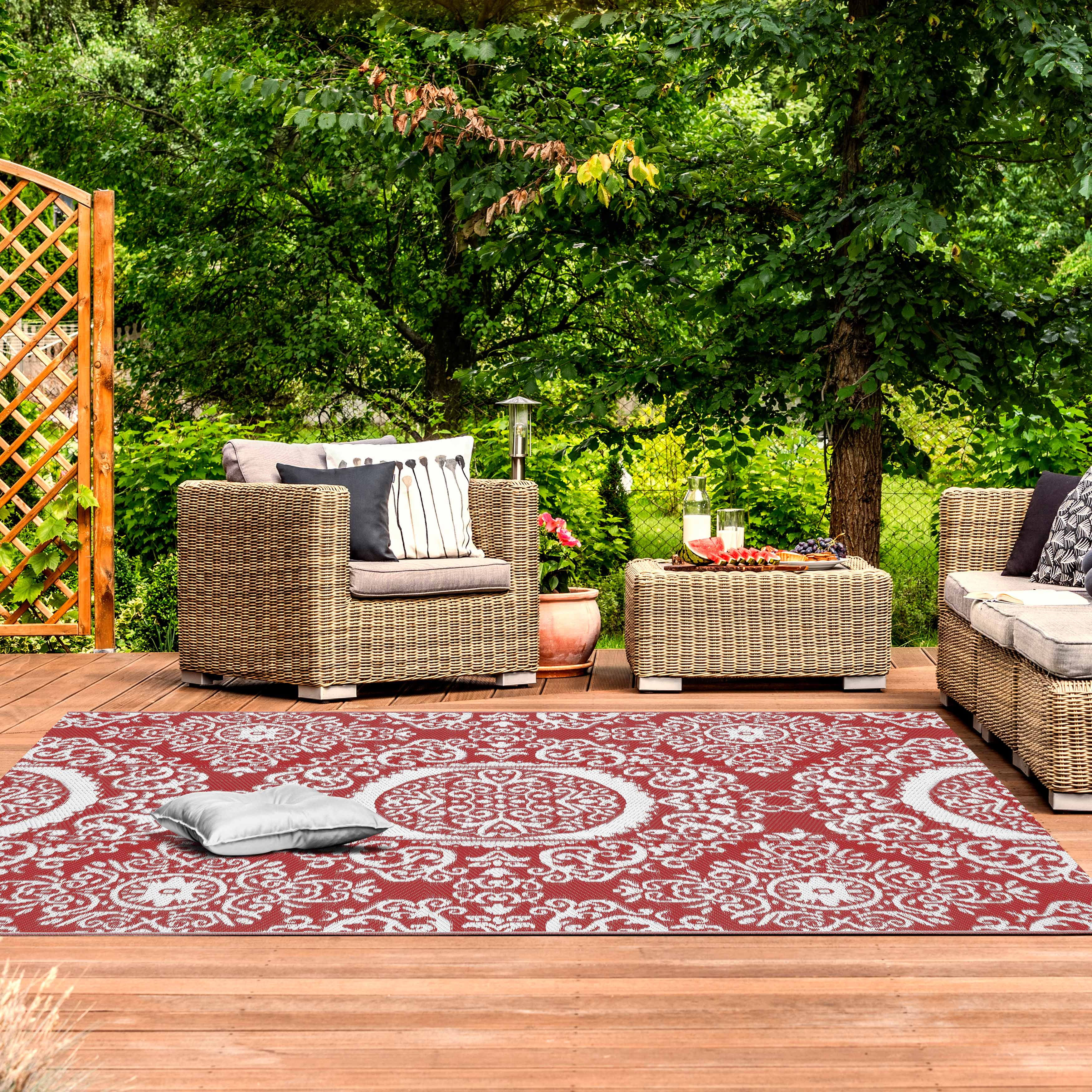Large Outdoor/indoor Garden Carpet Easy To Clean Portable