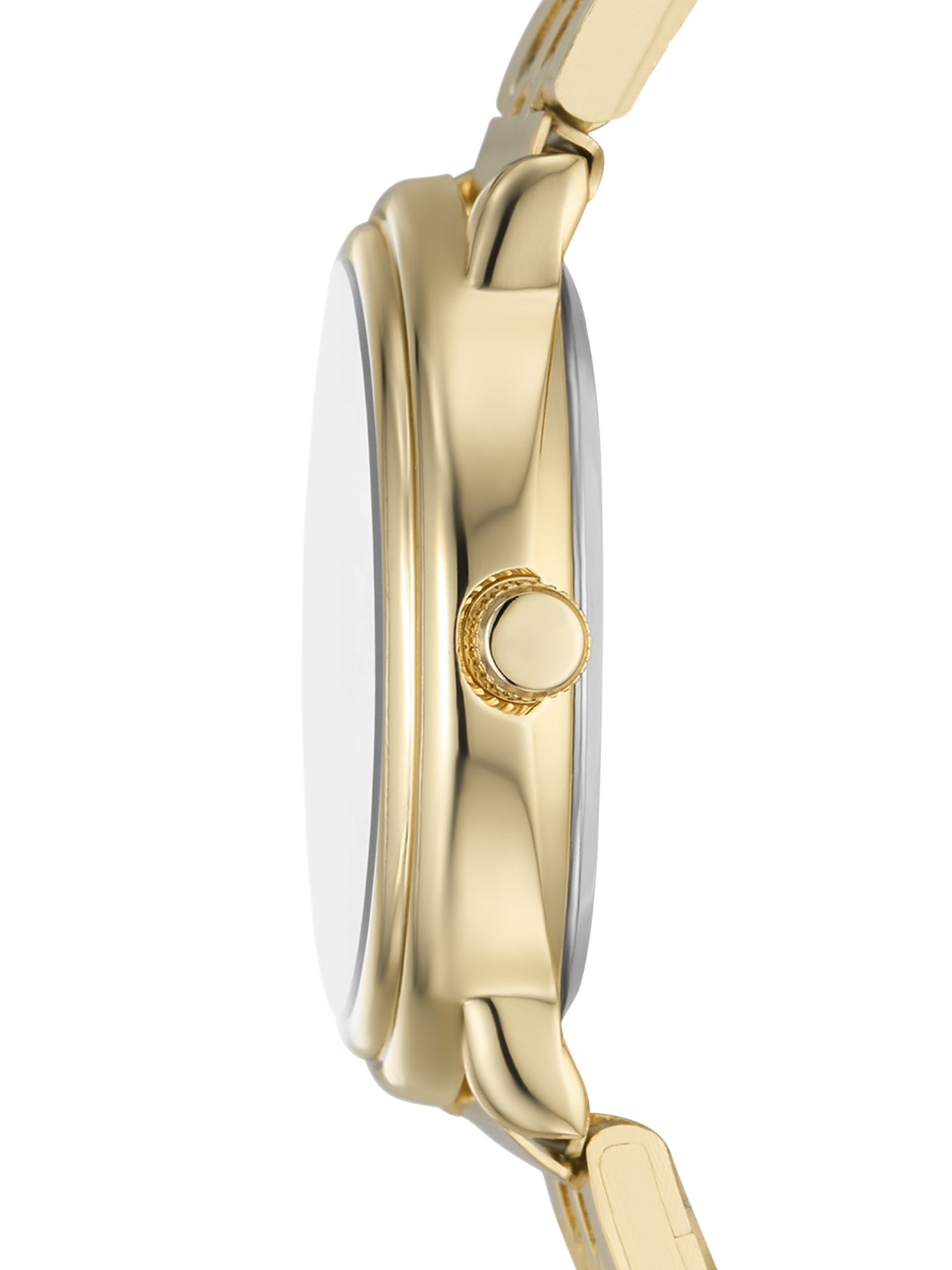 Time & Tru Women's Wristwatch: Gold Tone Oval Case and Dial, 5 Link Bracelet (FMDOTT097)