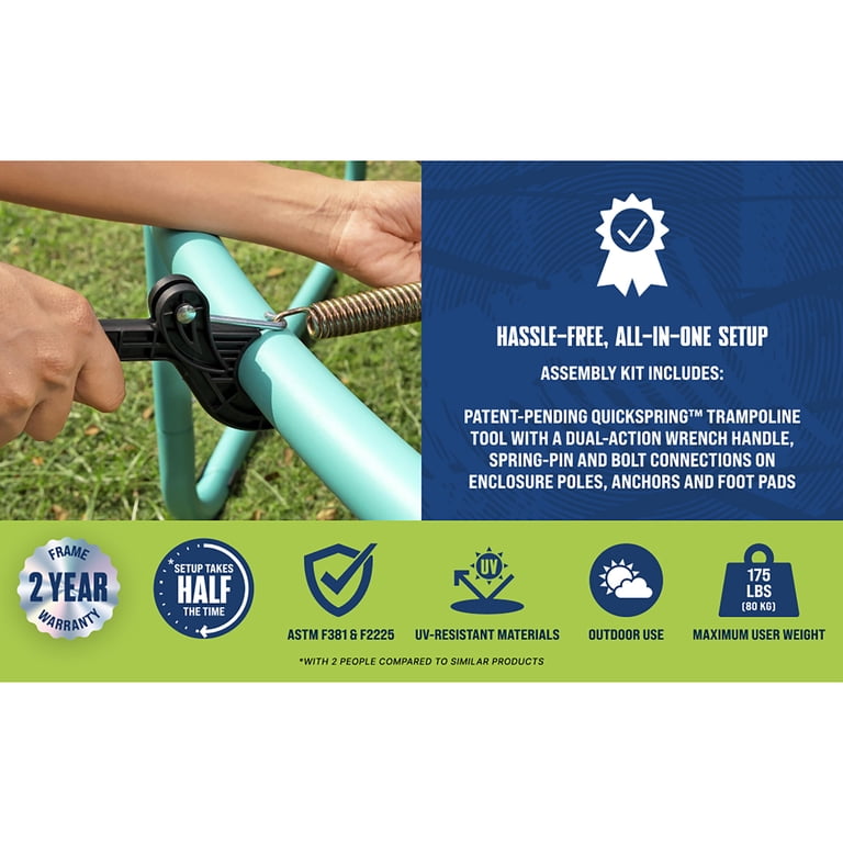 Bestway: Xtreme Air Trampoline - 8 Foot - Green, Enclosure Net