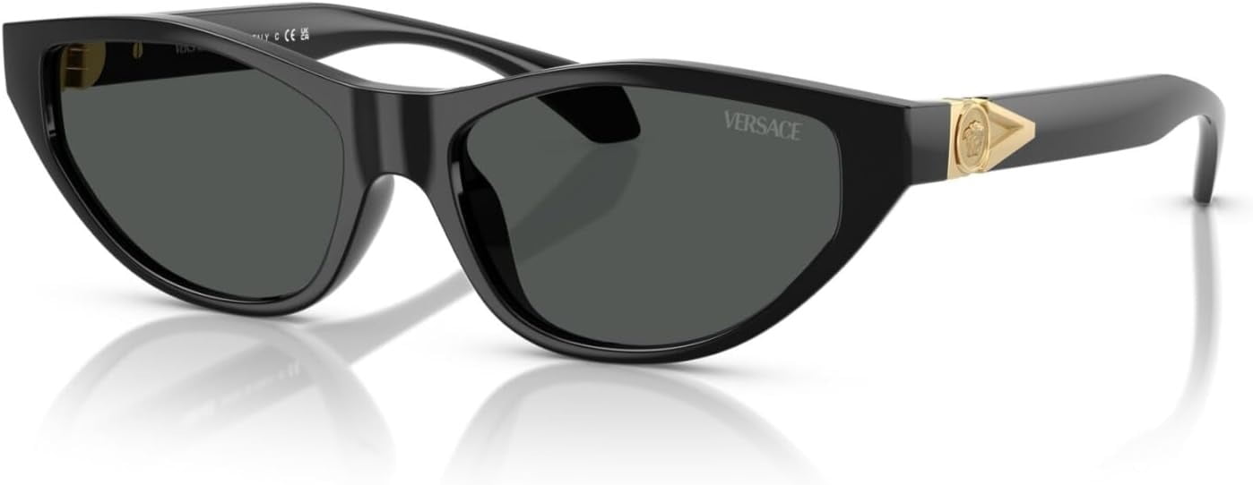 Versace Women Sunglasses Black Dark Grey Pilot VE4439 GB1/87 NEW AUTHENTIC Versace VE4439 GB1/87 Women main image 2