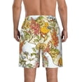 thumbnail image 3 of Kdxio Ducks and Flowers Pattern Mens Casual Shorts - Drawstring Summer Beach Sports Shorts for Men, 3 of 9