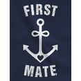 thumbnail image 3 of Funny Captain & First Mate Nautical Sailing Matching Hoodies Set Couples Gift Hoodie Blue XX-Large / Women Hoodie Blue XX-Large, 3 of 5