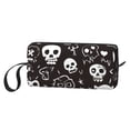 thumbnail image 3 of Portable Storage Bag 7.9×3.5×2.4in Simple Design Convenient Storage And Finishing Bag Light Body Can Be Used As A Cosmetic Bag Storage Bag Weird Skull Head, 3 of 8