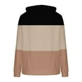 thumbnail image 4 of ShiShine Women's Casual Plush Sweatshirt Color Block Hoodie Tops Pullover Hoodies Coat Outwear, 4 of 5