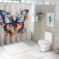 thumbnail image 6 of COMIO Durable and Washable Butterfly Aesthetic Shower Curtain Multiple Sizes White, 6 of 6