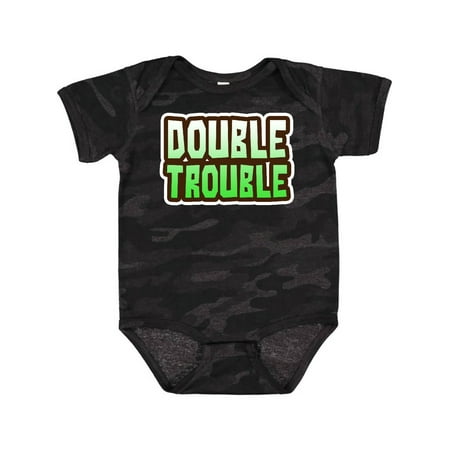 

Inktastic Doube Trouble Gift Baby Boy or Baby Girl Bodysuit