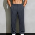 thumbnail image 2 of Vetsdori Quick Dry Pants for Men Sport Dress Pockets Athletic Trendy Pantalones Straight Leg Mens Track Pants Ice Silk, 2 of 6