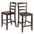 thumbnail image 3 of Winsome Albany 3-pc  Set High Table w/Ladder Back Counter Stools, 3 of 9