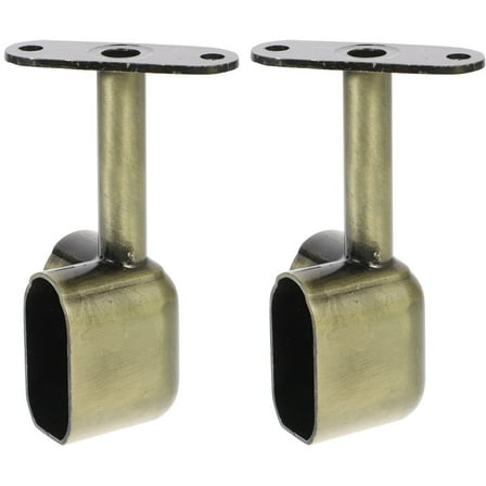 Qnmwood 2pcs Closet Rod Brackets 90 Degree Corner Support for Wardrobe Tubing