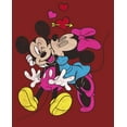 thumbnail image 2 of Women's Mickey & Friends Valentine's Day Minnie Mouse Smooch Graphic Tee Red X Large, 2 of 4