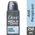 thumbnail image 3 of Dove Men+Care Advanced Cool Fresh Antiperspirant Spray for Men, 72H Protection, Anti-Bacterial Odour Control, 250 ml (6 Pack), 3 of 5