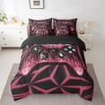 thumbnail image 2 of Erosebridal Gamepad Print Bedding Queen Size 7-Piece for Teen, Gamer Bed Set, Black Pink, 2 of 5