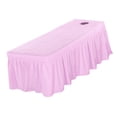 thumbnail image 1 of Cubierta de Sábana de Lino de Belleza de Puro para Empujar de Masaje, Funda de Sábana con s de 21 Pulgadas, Salón Y Profesi Rosa claro Baoblaze Hoja de cenefa de mesa de masaje, 1 of 8