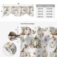 thumbnail image 6 of Fall Pumpkins Tie Up Valance Curtains for Windows, Kitchen Curtains Window Treatments, Thanksgiving Watercolor Botanical Leaf Short Window Shades Valances for Bedroom Bathroom Cafe 54"x18", 6 of 8