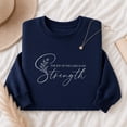 thumbnail image 4 of Jollimate Women's Christian Faith Sweatshirt, Scripture Flower Crewneck Pullover, Christian Sweatshirts Gift, 4 of 6